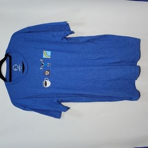 Men's blue T-shirt (XL)